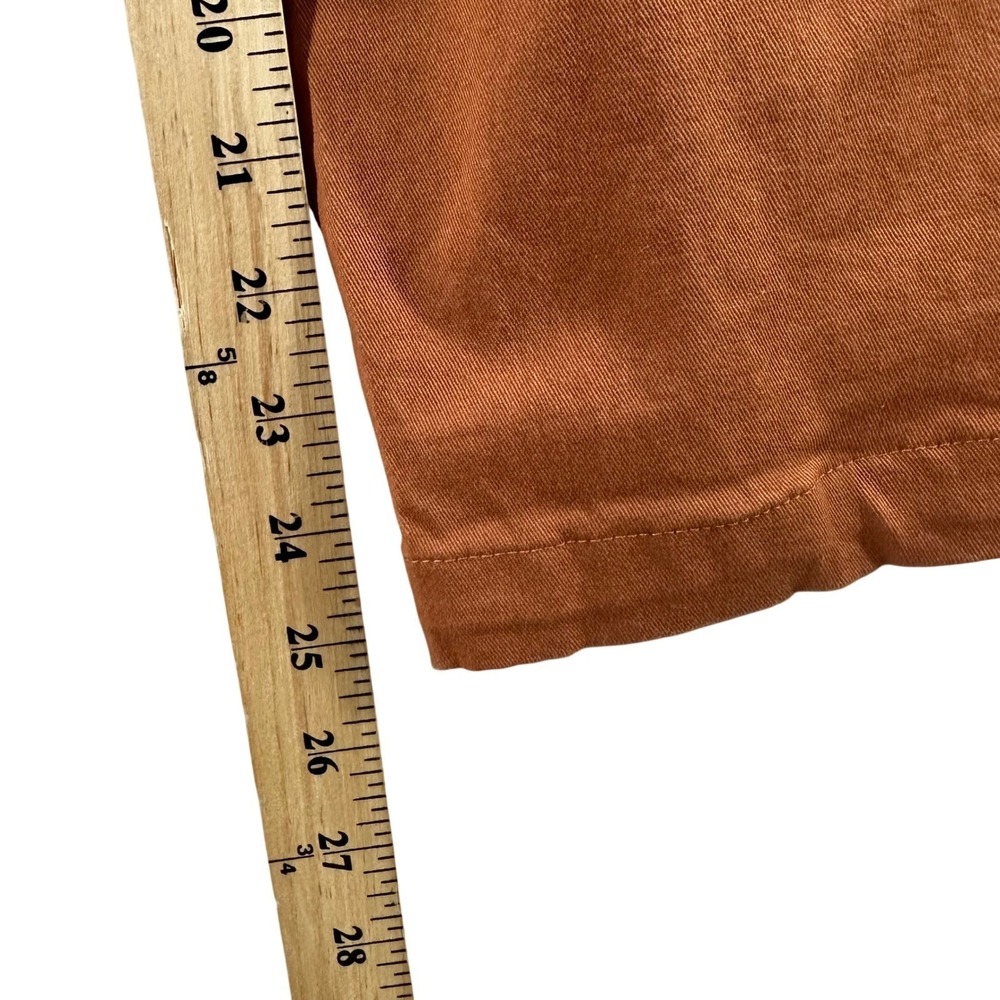 ABLE Womens High Rise Straight Leg Pants Rust Brown Cotton Twill‎ Size 6 - Picture 7 of 10